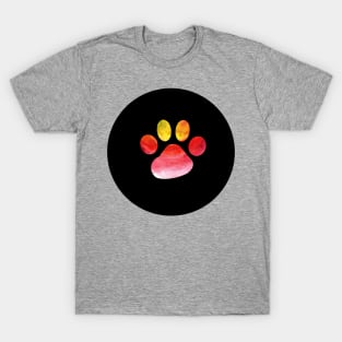 Paw Print - Summer Love Silhouette T-Shirt